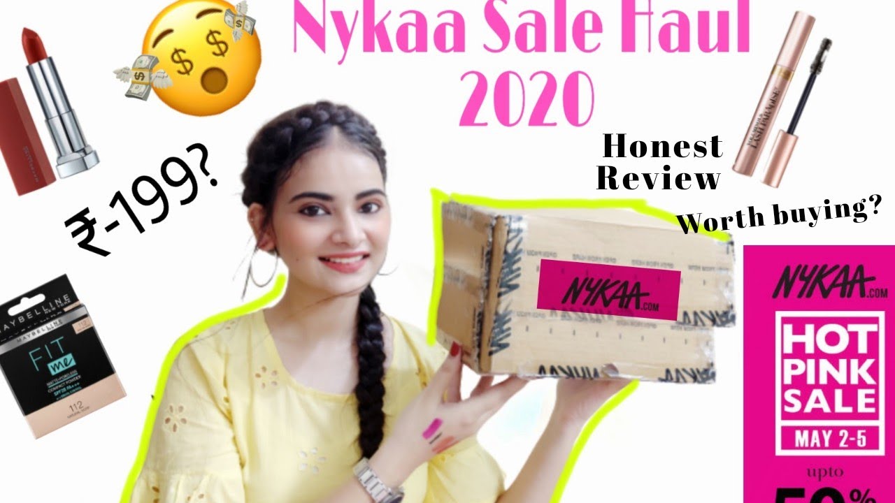 Nykaa sale haul II Nykaa hot pink sale haul 2020 II Online shopping