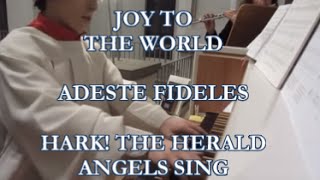 Querflöte + Orgel: Joy to the world, Adeste fideles, Hark! The Herald Angels sing chords