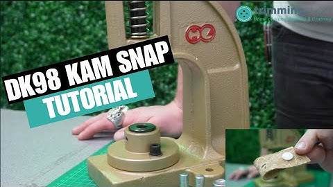 How to fit Kam Snaps with a DK-98 Machine