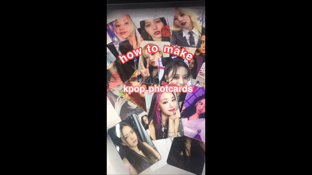 how to make kpop photo cards YouTube