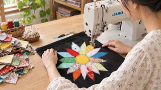 Sew Colorful Fabric Scraps Into a Beautiful Flower & Make Whatever You Want