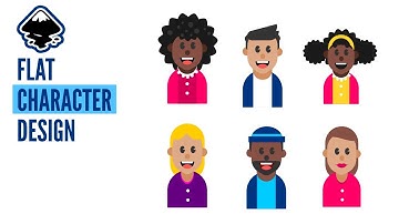 How to make flat character avatar design Inkscape tutorial complete guide