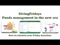 Givingfridayscom how to schedule your friday donations