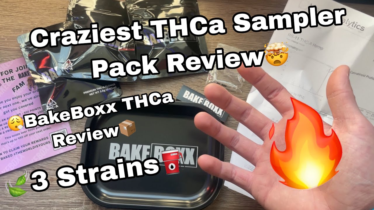 Crazy Exotic THCa Flower Sampler Review🔥⛽️| BakeBoxx Review📦😵‍💫| Legal Hemp🍃| Best Bud Reviews💯