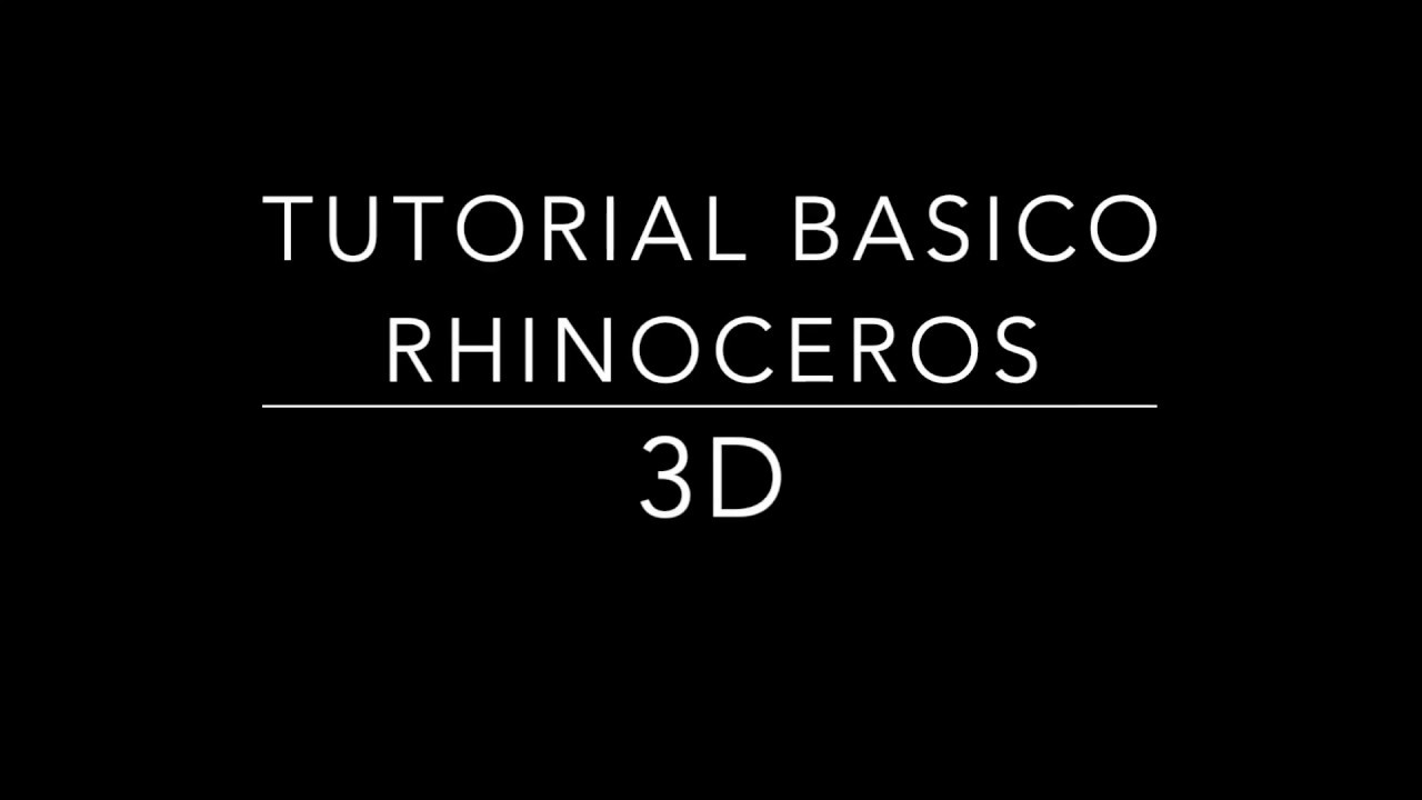 Tutorial Básico Rhinoceros - YouTube