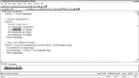 SQL Server Using Aggregate Functions