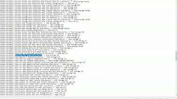 Tutorial EnergyPlus - Define Output Variables