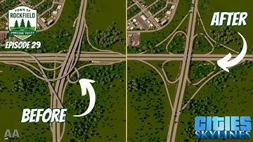 Using NETWORK MULTITOOL to make sub par interchanges! Cities: Skylines - Rockfield Ep 29