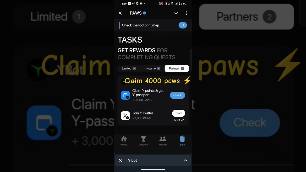 Claim 4000 paws | limited time | follow my telegram for daily combos 