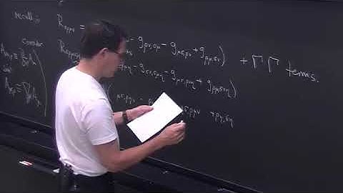 Lecture - 9  | The Einstein tensor, the deviation of geodesics, the Schwarzschild solution