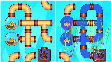 save the fish game pull the pin/save fish game/level 169 level to 185 level #fishdom @hayatgamerz