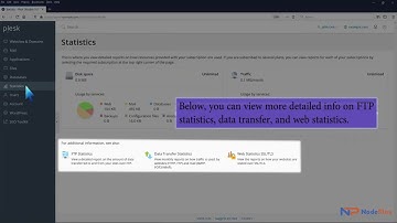 How to view disk and bandwidth usage in Plesk