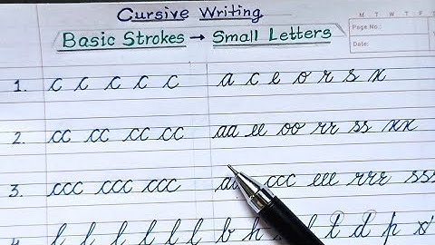 How to Write Cursive: Basic Strokes + Letter Formation Made Simple