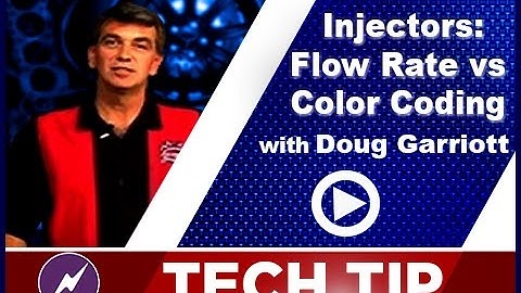 Injectors: Flow Rate vs Color Coding | Doug Garriot | Tech Tip