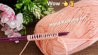 They said this knitting pattern is very beautiful, I did it, how was it guys?