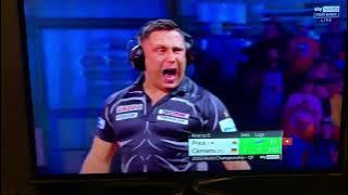 Gerwyn Price shutting out the noise v Gabriel Clemens! @TheDarts 2023 World Darts Championship! 🎯