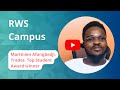 Martinien Afangbedji, Trados Top Student Award winner