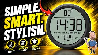 tawiliysy Round Digital Clock Battery-Operated, Large Display Clock Overview #ad #amazoninfluencer