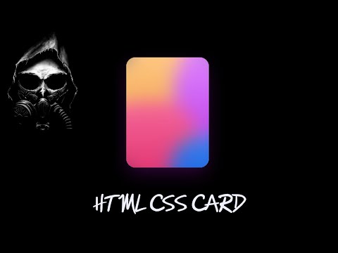 HTML CSS CARD |@pinkweb0 html css tutorial