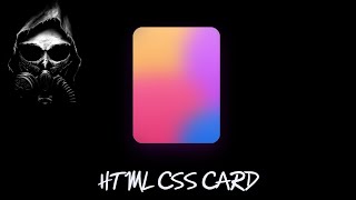 HTML CSS CARD |@pinkweb0 html css tutorial
