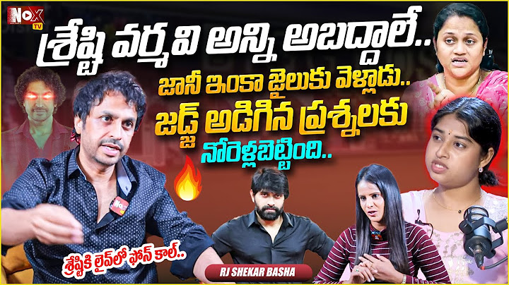 Shekar Basha Revealed Facts About Shrasti Verma And Jani master | Exclusive Interview | NoxTV