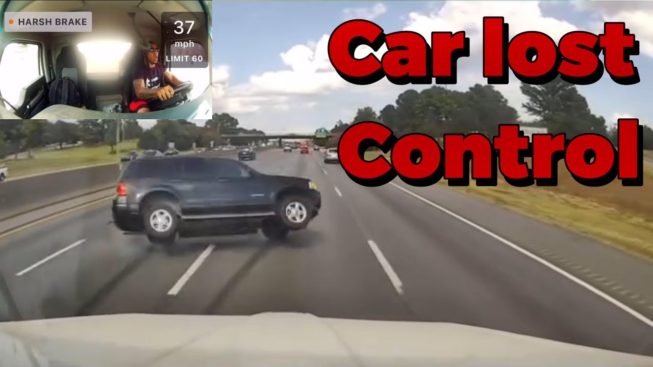 Car lost control | Hallucinating driver stole truck | Mindful trucker ...