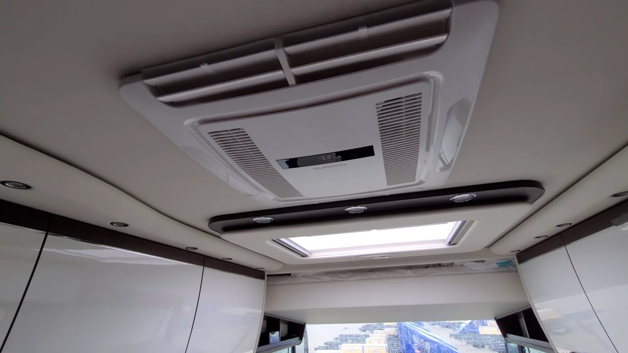 Wohnmobil 2022 - Heizen mit Inverter Wärmepumpe. Leise mit 3A ! Sicherung und spart jede Menge Gas.