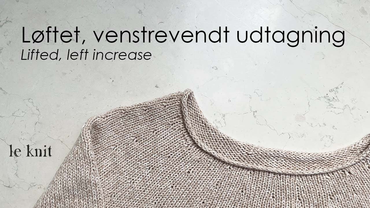 Løftet, venstrevendt udtagning