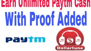 Earn unlimited Paytm Cash (With Proof Added Dollar Tune App) screenshot 3