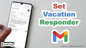 How to Turn On Vacation Responder in Gmail App (Auto Reply Email)