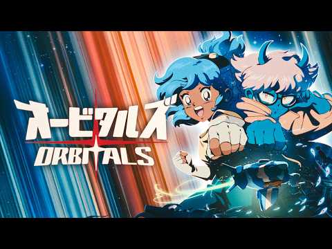 Orbitals: A Co-op Adventure, drawn like a 90s Anime