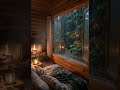 Rain in Cozy Forest Cabin 🌲 10 Hours Deep Sleep Rain Sounds | AI Relaxing Ambience #shorts