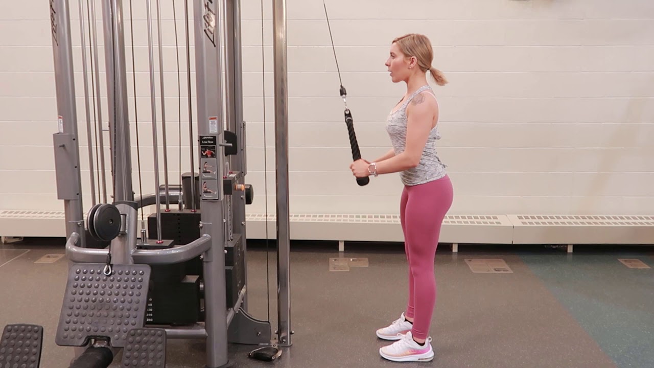 How to do a Rope Tricep Extension YouTube