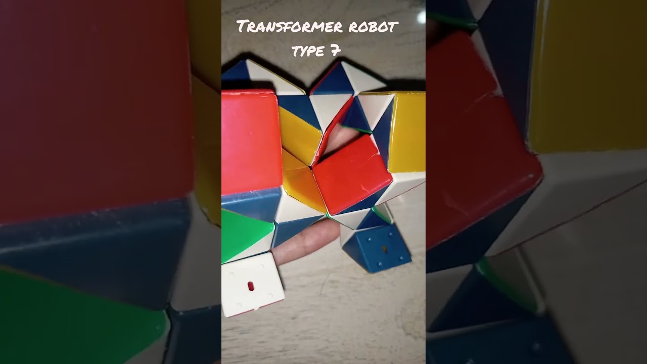 Transformer robot type 7.made by snake rubik's cube. Game world.