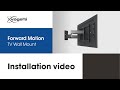 How to install your highend tv with forward motion tv wall mount for maximum viewing  vogels