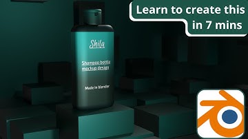 shampoo bottle design tutorial in blender 3d.