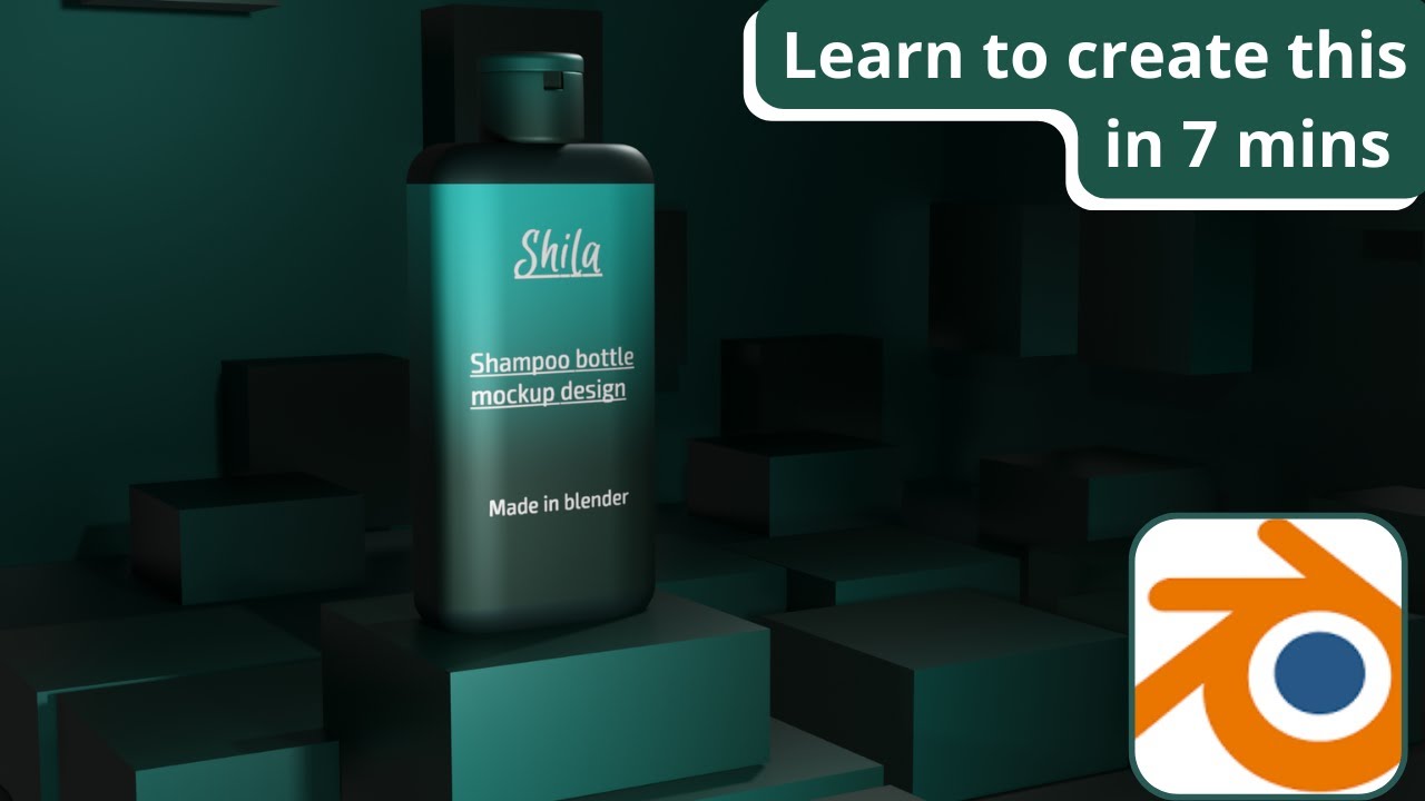 shampoo bottle design tutorial in blender 3d. - YouTube