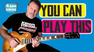 MELODIC COUNTRY BLUES SOLO - EASY TO PLAY | 4 Bar Solos by Tom Marcozzi
