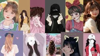 Cute Cartoon Girls Dpz For Profile Photo --- Best Cartoon Dps For Girls