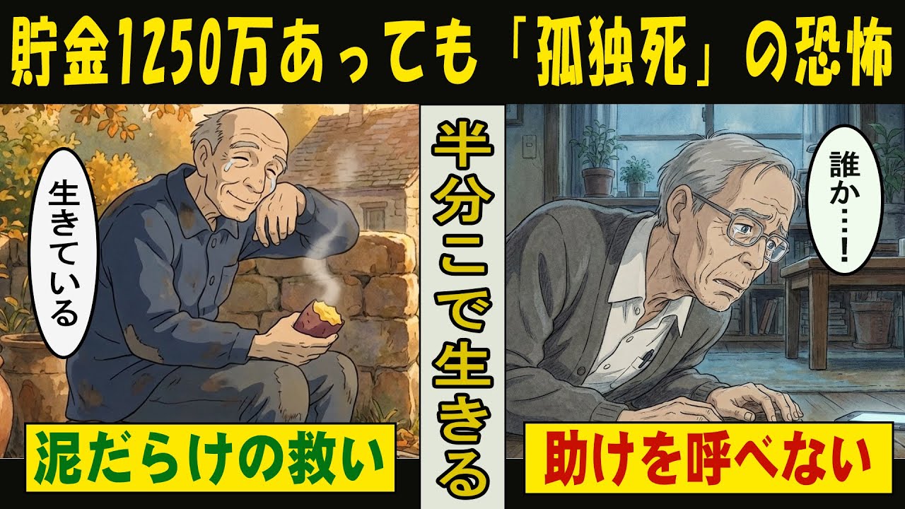 【漫画】貯金1250万円あれば老後は安心だと思っていた65歳独身男の末路…玄関で転んだ夜に気づいた“計算外の現実”