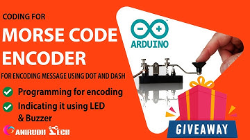 Morse code encoder using Arduino nano