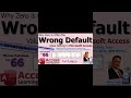 Why Zero is Often the Wrong Default Value Setting in Microsoft Access. Fitness #66