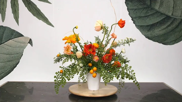 Fast Flower Video: Poppies, Maidenhair Fern, Spirea and Kumquats