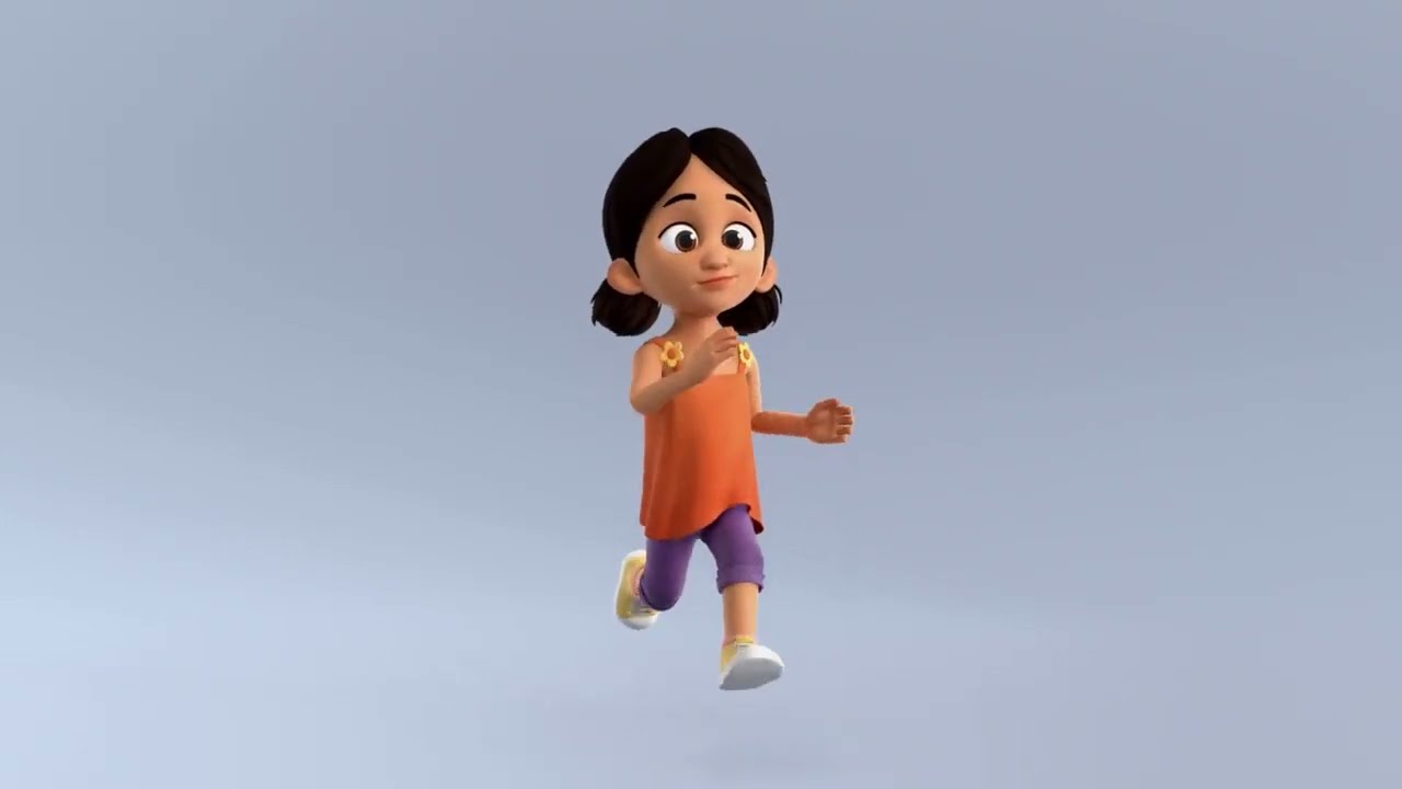 Maria - Running Cycle Animation