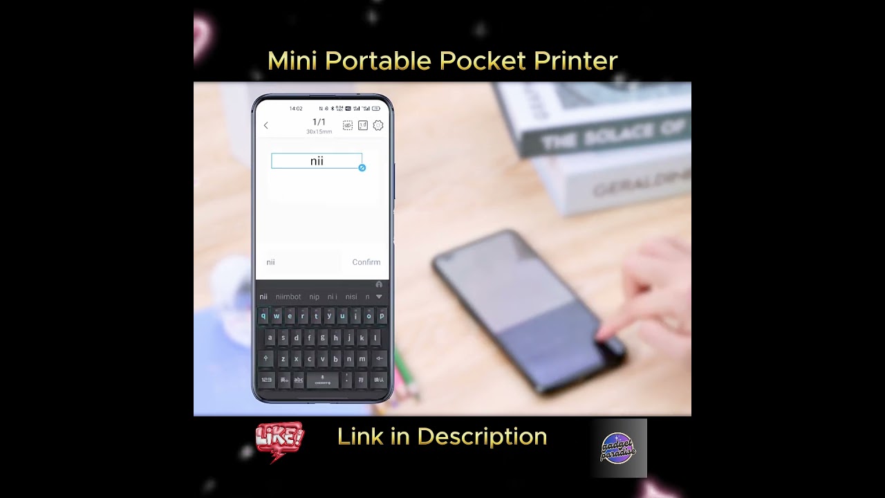 Smart Barcode Mini Portable Pocket Printer  