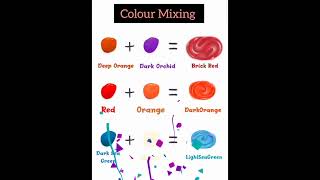 Colour Mixing ❤️... What's Your Favourite Colour??👇... #colourmixing #satisfying