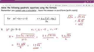GCSE Maths to A level bridging course Section 4