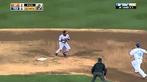 2010/10/31 Sanchez starts a double play