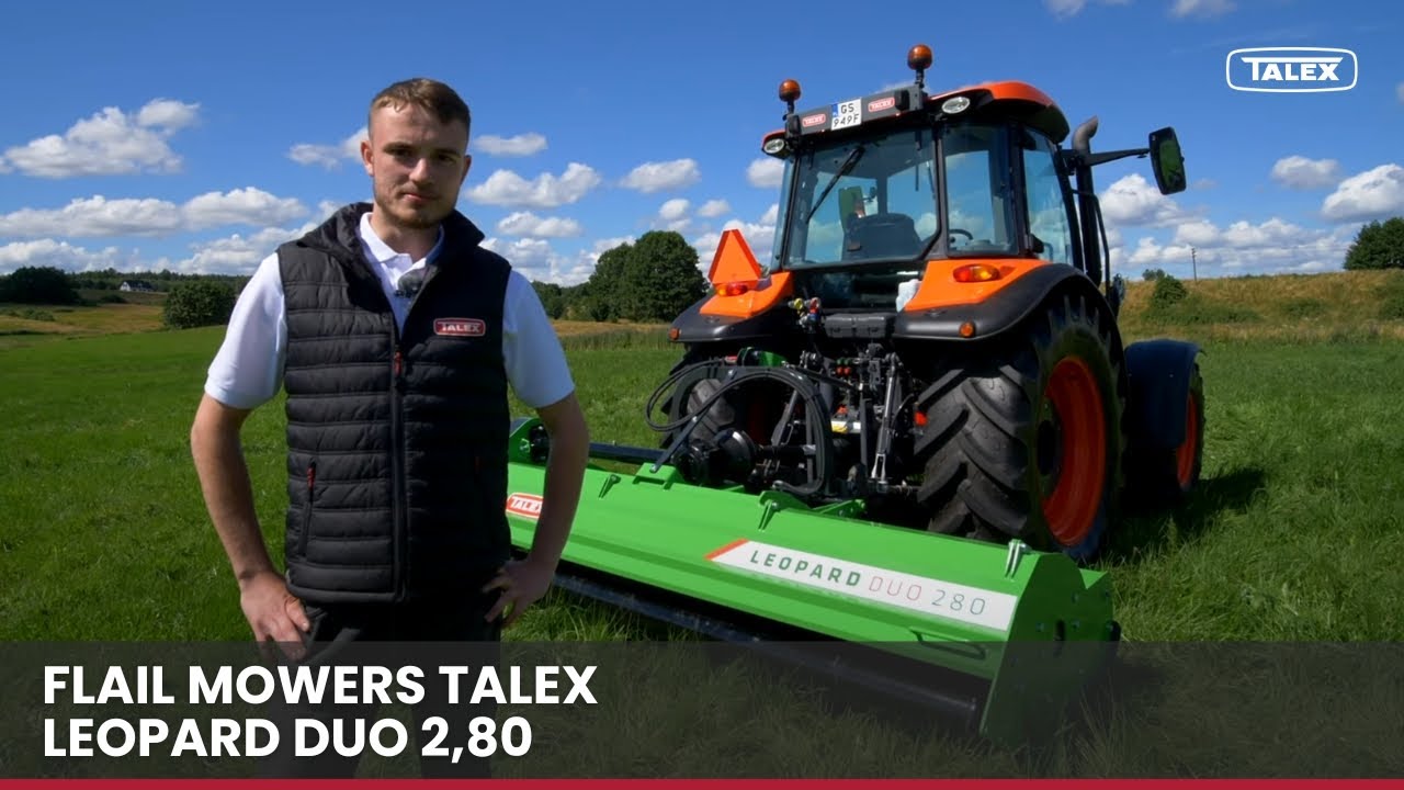 TALEX Flail Mower LEOPARD DUO 2,80 presentation - YouTube