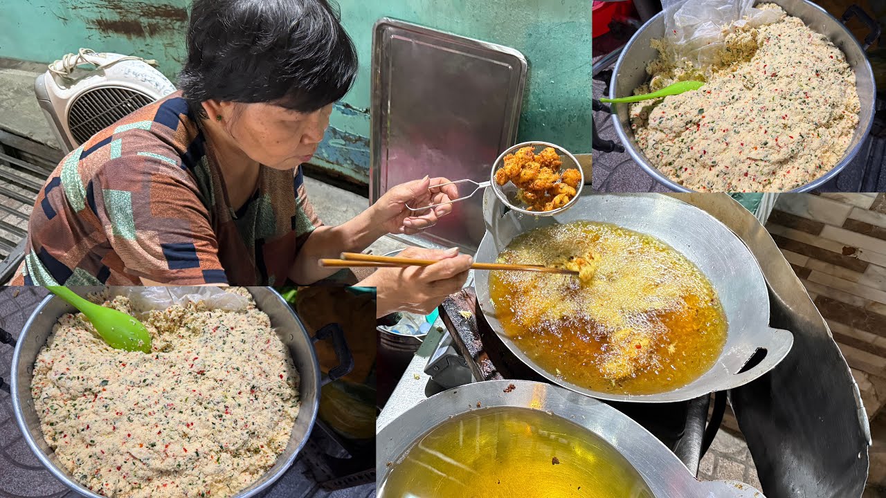 Quầy bánh cay vỉa hè đập vào mắt khách là dụng cụ sạch bóng loáng như nhà hàng